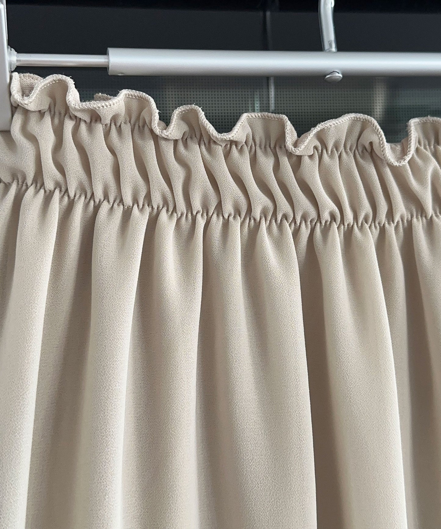 Chic Beige Rocker-Inspired Dress