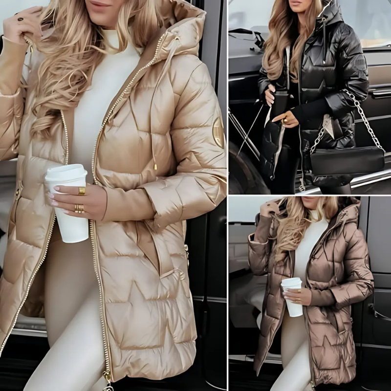 Cozy Quilted Hooded Jacket for Effortless Style