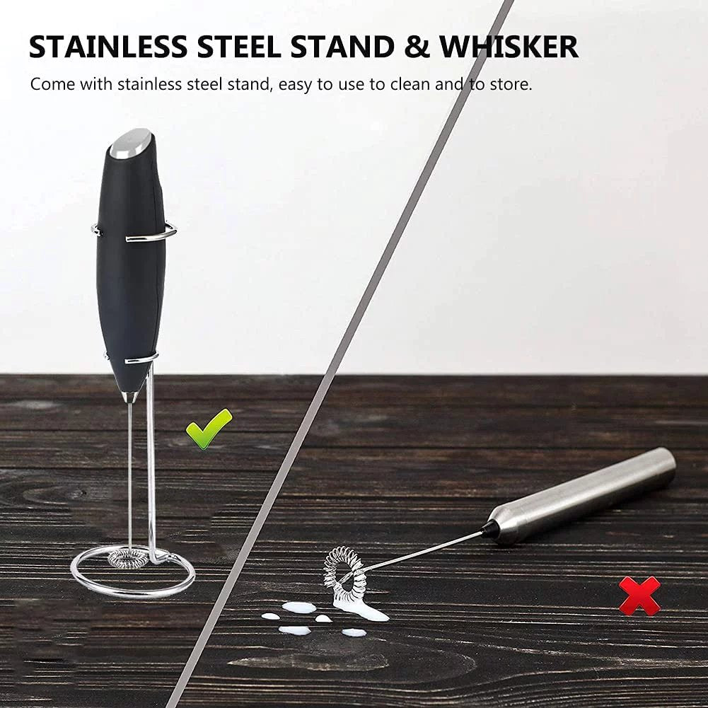 FrothEase™ - Handheld Milk Frother with Stand