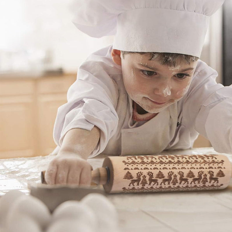 ChristmasRoller™ - Festive Cookie Rolling Pin for Holiday Baking