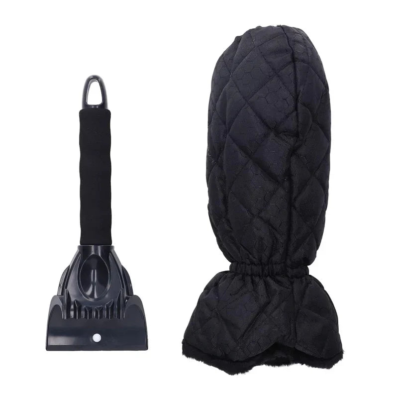 FrostGuard™ Waterproof Ice Scraper with Glove & Scratch-Resistant Shovel