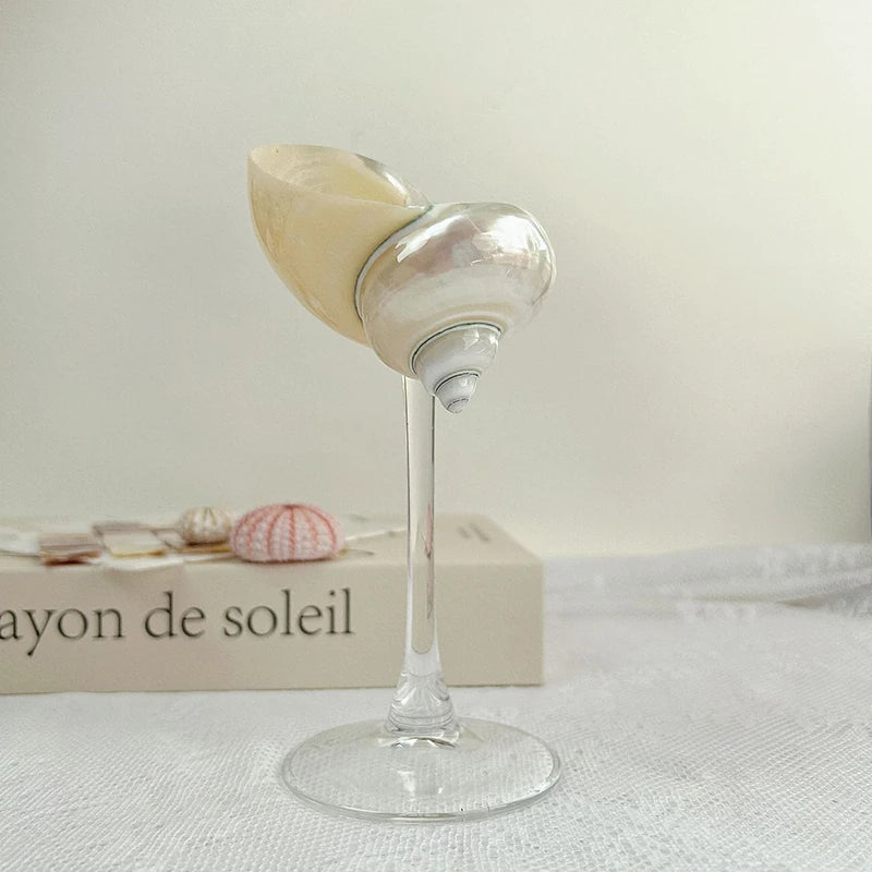 Elegant Ocean-Inspired Cocktail Glass