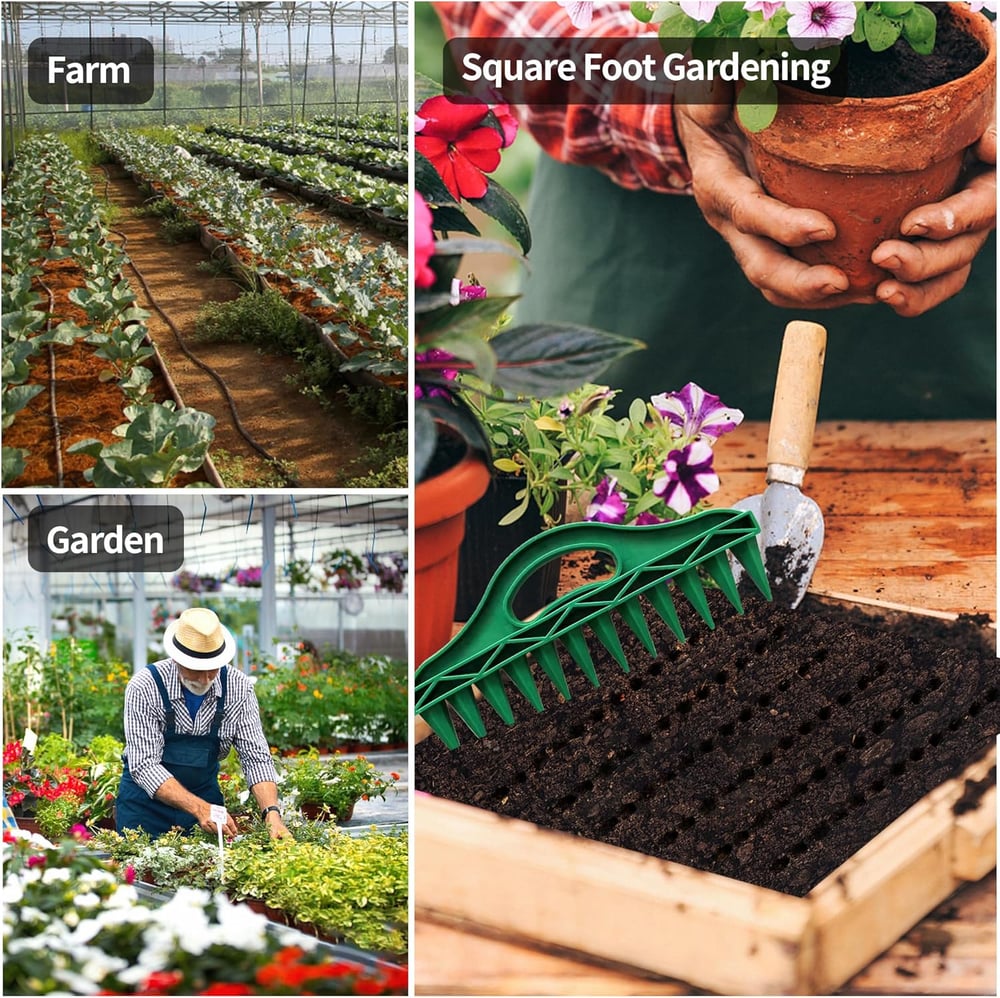 SeedAlign™ - Precision Planting Plugs for Even Garden Sowing