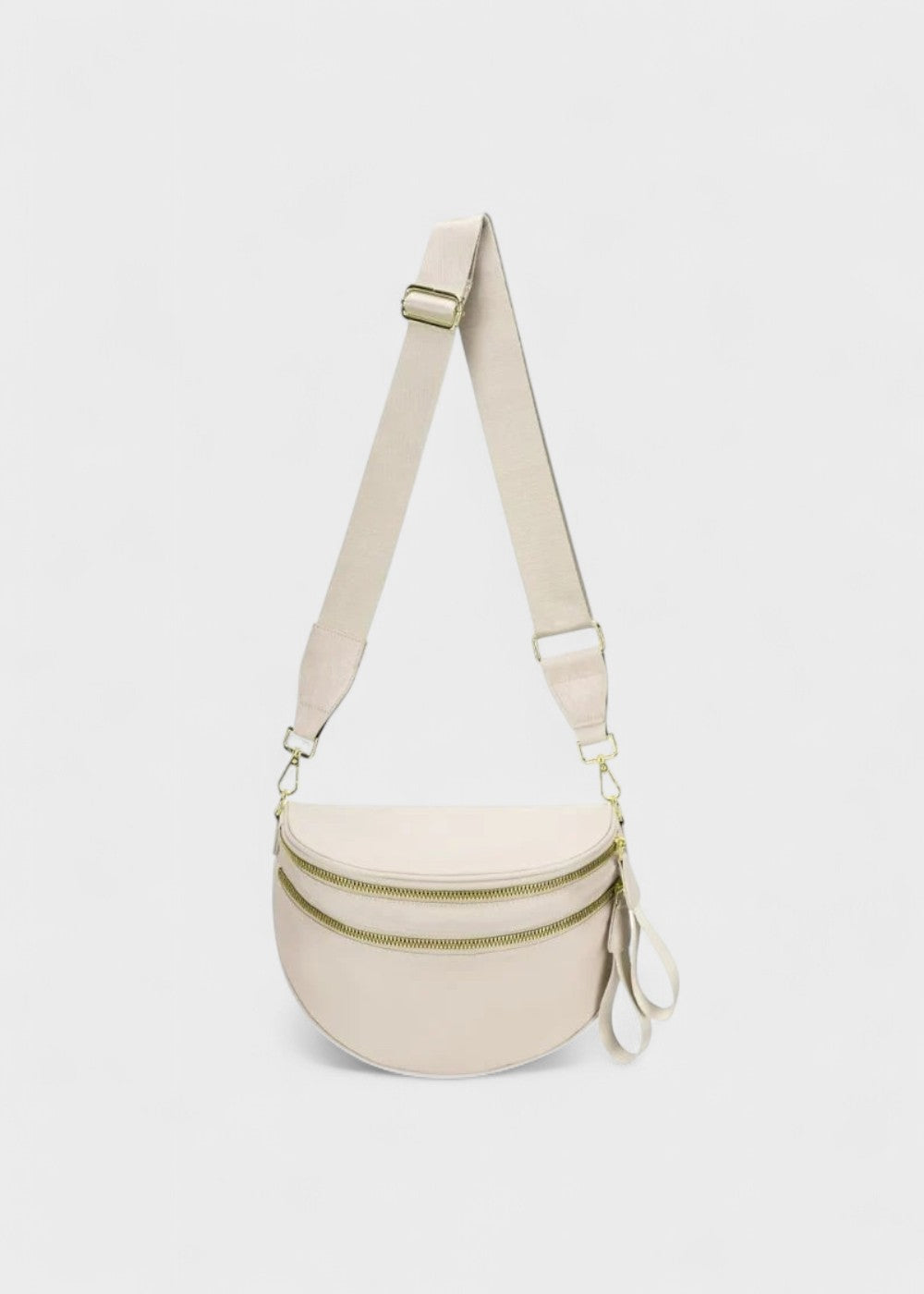 Sleek Leather Bum Bag for Hands-Free Style