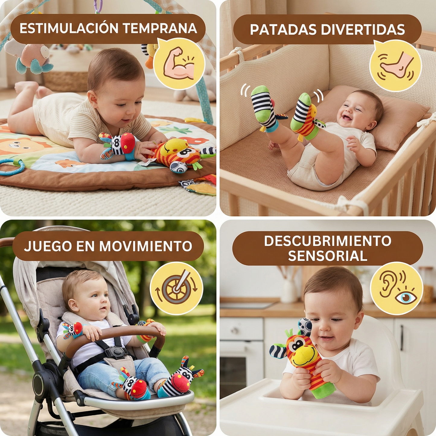 TinyTots WiggleWear - Boost Baby’s Motor Skills and Sensory Development