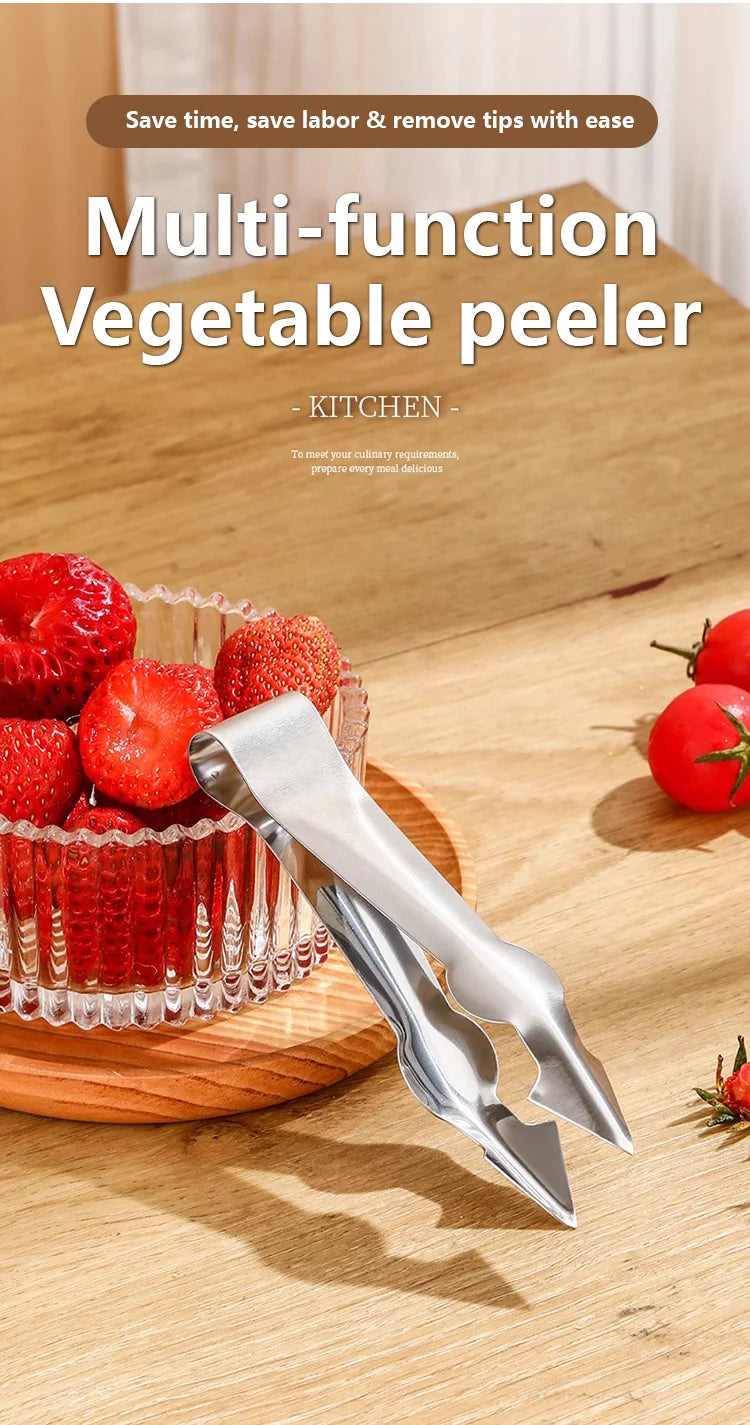 Multi-Functional Fruit and Vegetable Stem Remover Clip Tool