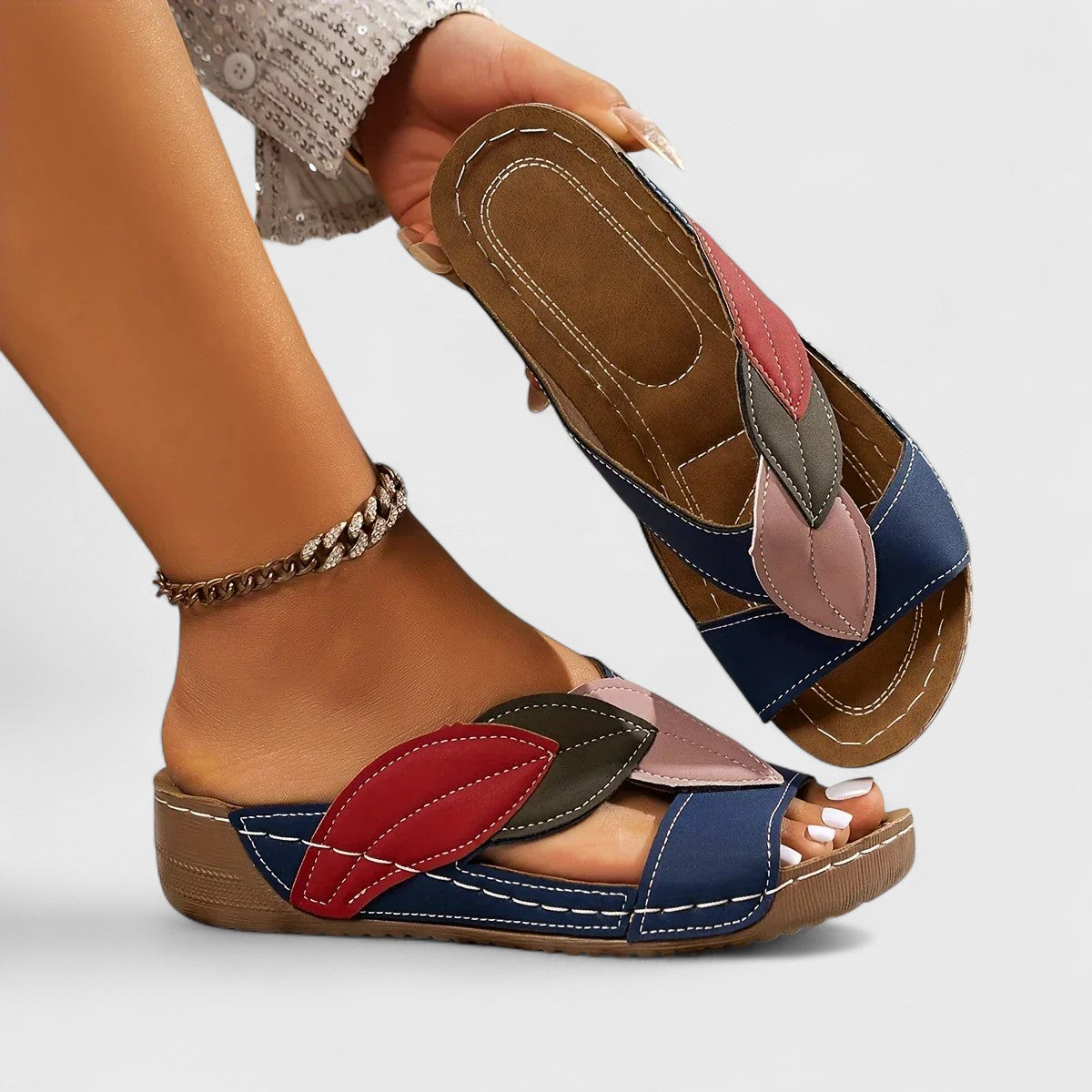 Orthopedic Slip-On Sandals with Elegant Comfort