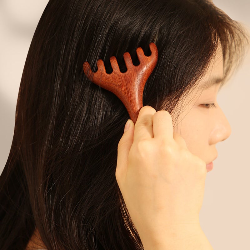 Sandalwood Meridian Comb for Relaxing Head and Neck Massage