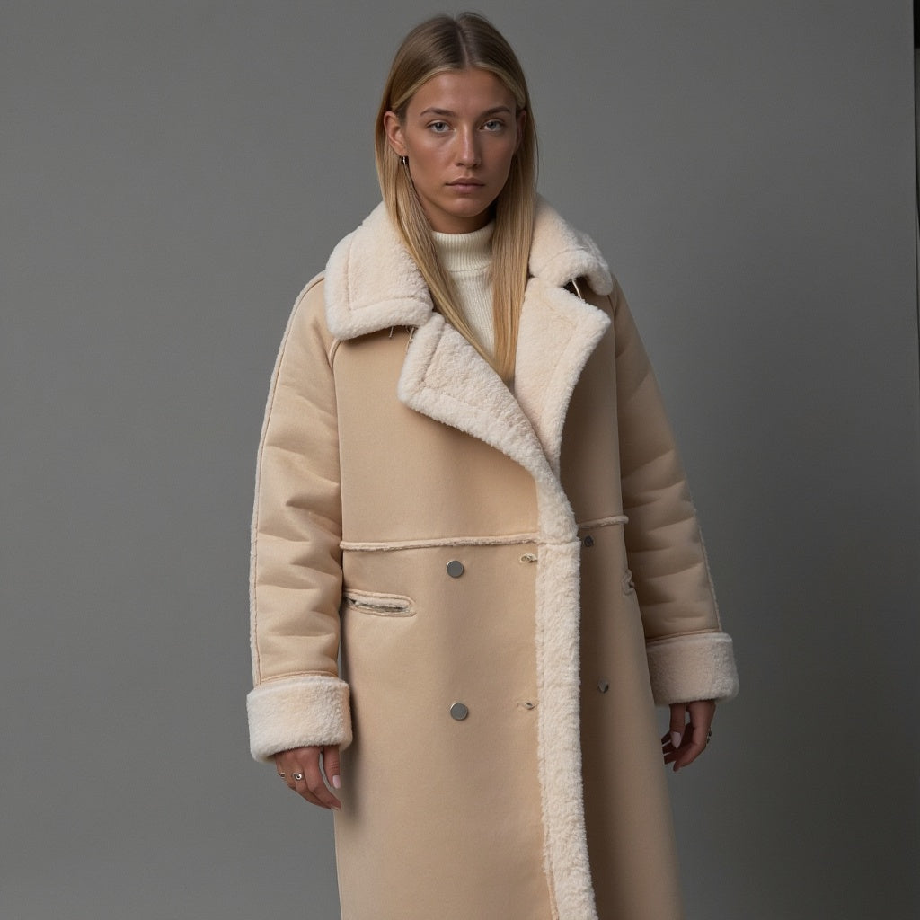Luxeon™ - Elegant Suede Winter Coat