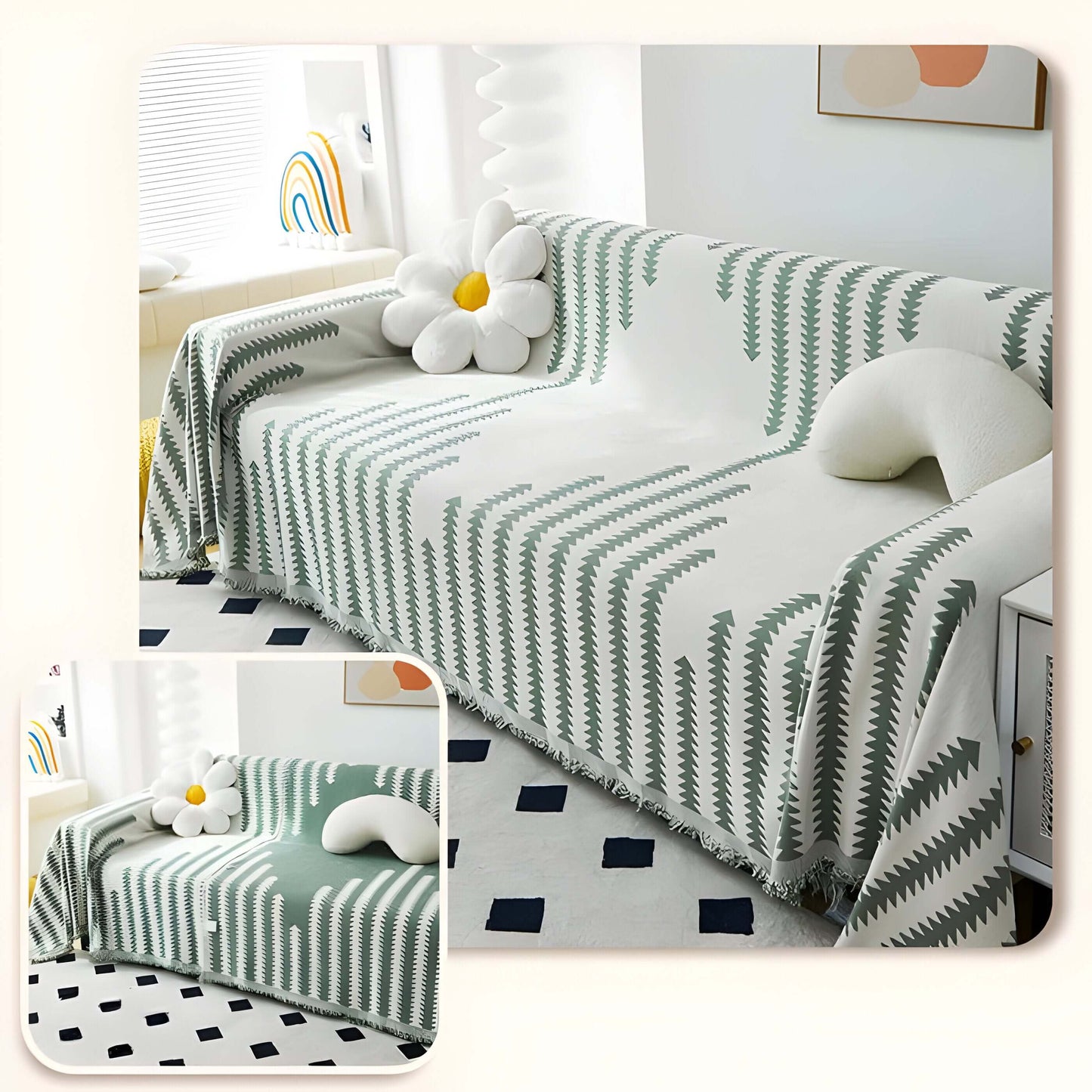 HomeEase™ - Reversible Chenille Sofa Cover for Cozy Living Room Style