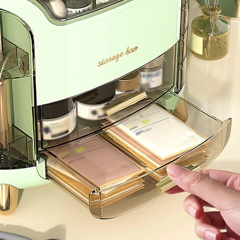 GlamEase™ Clear Cosmetic Organizer Box