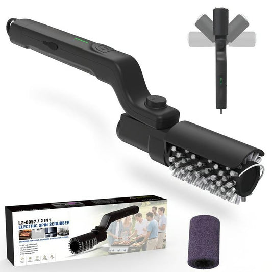 GrillPro™ - Cordless Electric BBQ Brush with Adjustable Angle