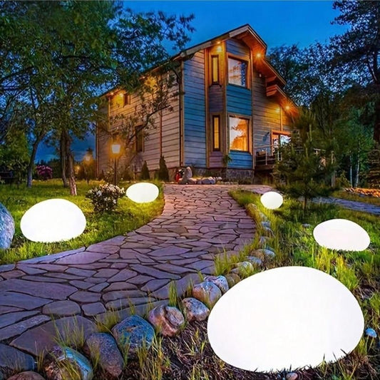 LumaGlow™ - Solar Stone Garden Light