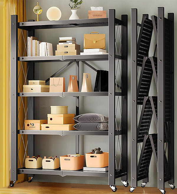 Joybos™ - Heavy Duty Foldable Metal Organizer Shelves with Wheels