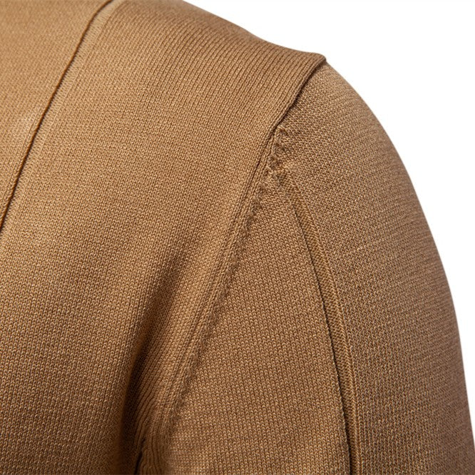 Men's Stretch Viscose Polo Shirt with Knit Texture