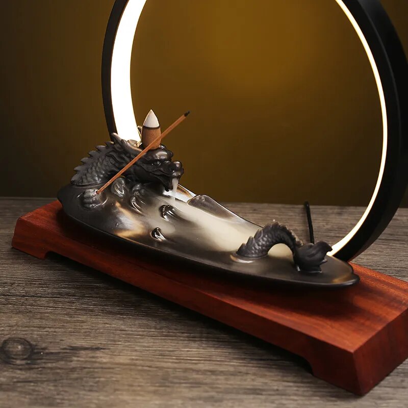 Ceramic Dragon Incense Holder for Relaxing Aromatherapy