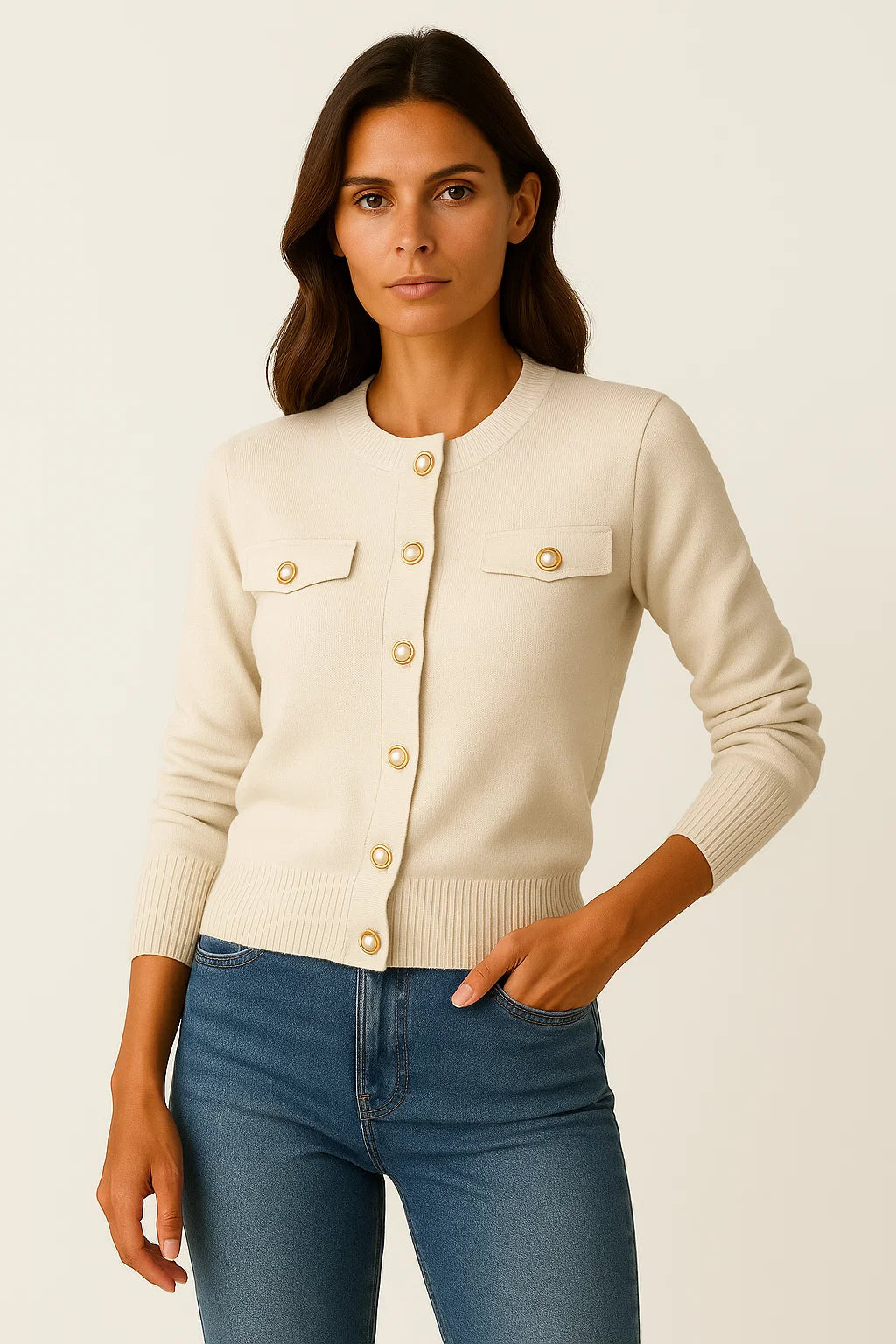 Modern Cozy Long-Sleeve Cardigan