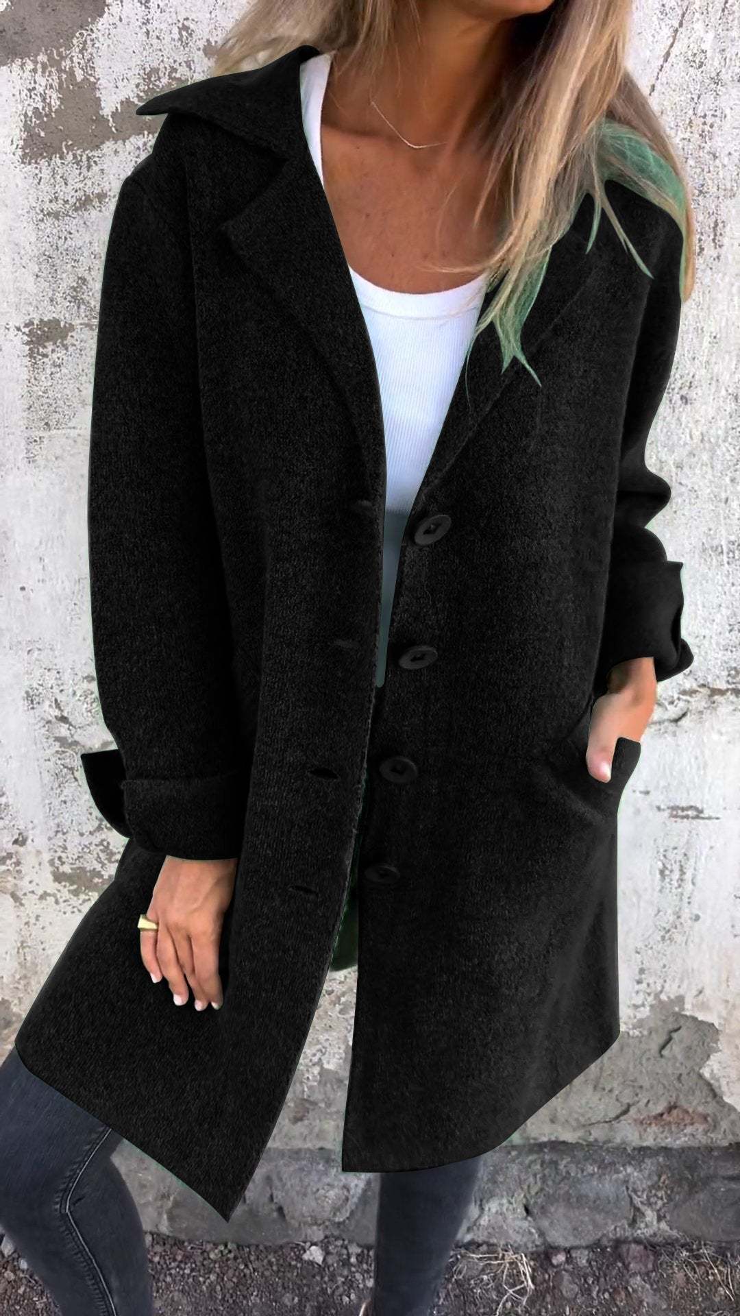 Casual Chic Lapel Cardigan with Pockets