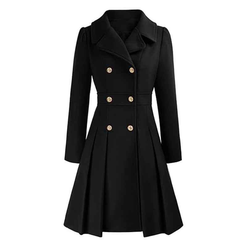 Chic Elegant Wool Blend Winter Coat