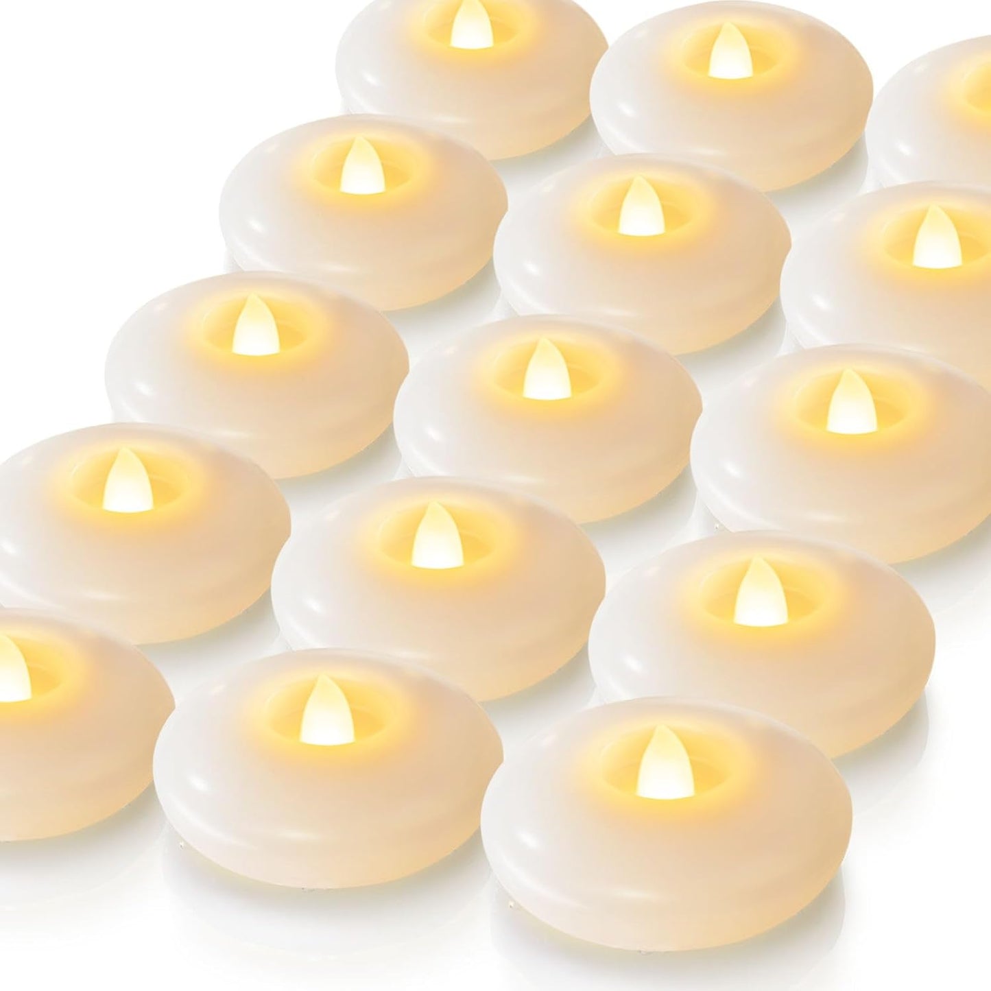 LumiGlow™ - Waterproof LED Floating Candles for Wedding Decor