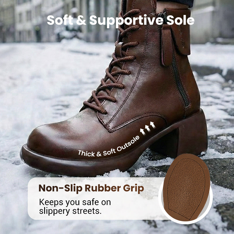 Plush Lined Leather Boots
