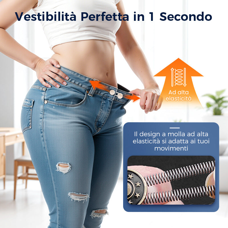 SpringLatch™ - Metal Button Extension for Jeans