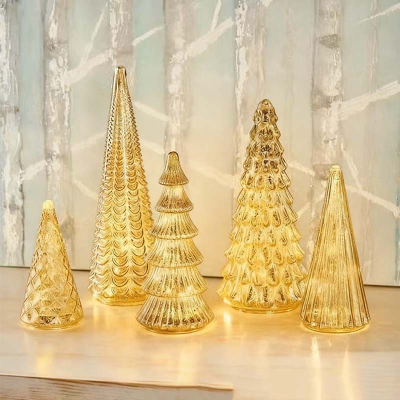 LumiTree™ - Illuminated Resin Decorative Trees Set