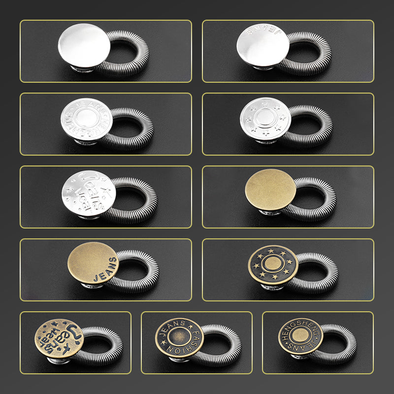 SpringLatch™ - Metal Button Extension for Jeans
