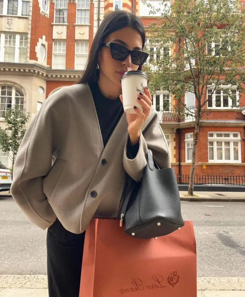 Cozy Wool Blend Winter Coat