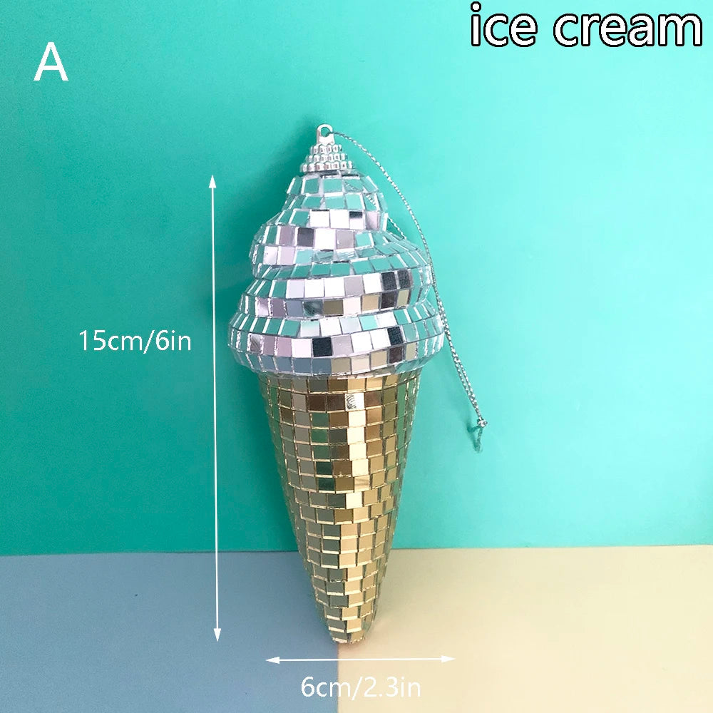 Retro Disco Ice Cream Wall Art Decor