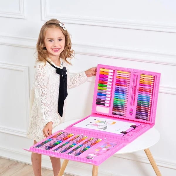 CreativeJoy™ - 6-in-1 Art Set with Painting Tools & Vibrant Colors