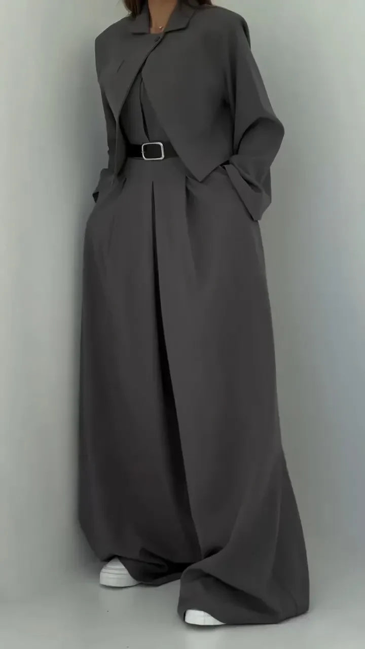 Chic Lightweight Women's Jacket Set