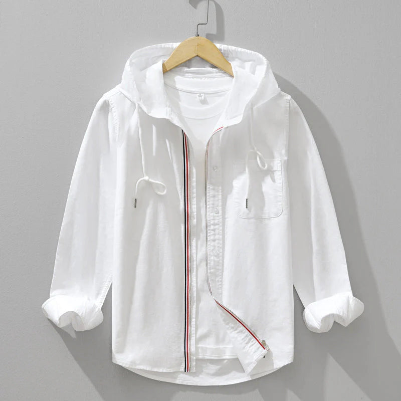 Casual Linen Hoodie for Lightweight Comfort