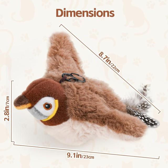 Interactive Chirping Bird Cat Toy for Active Playtime