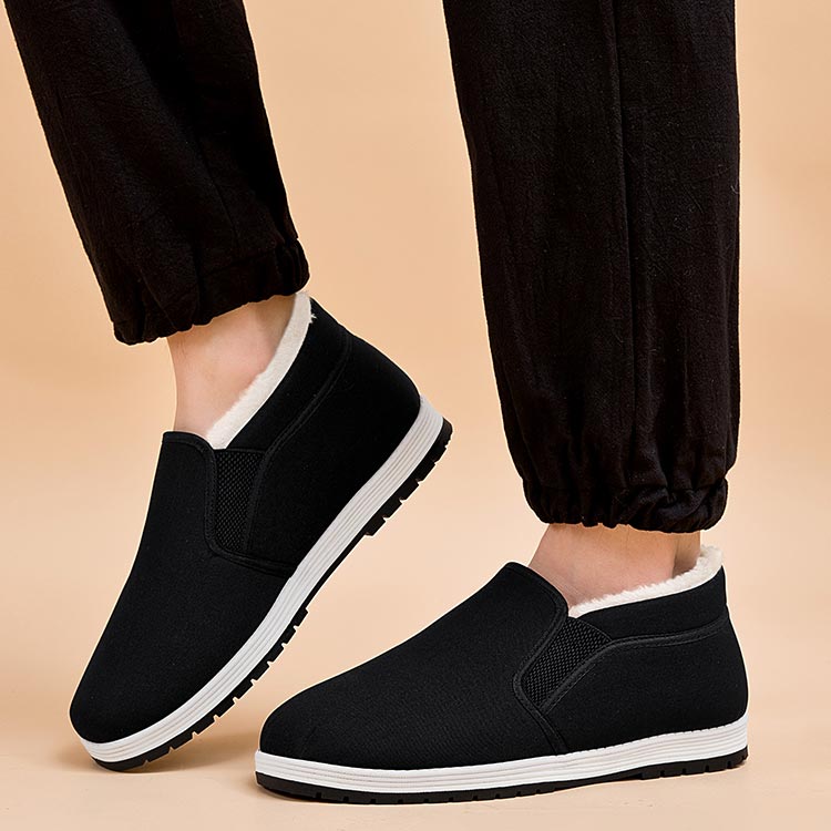 Henry - Cozy Cotton Slip-On Shoes for Men