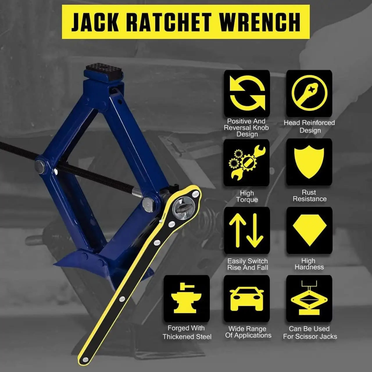 AutoLift™ - Universal Car Jack Ratchet Wrench Kit