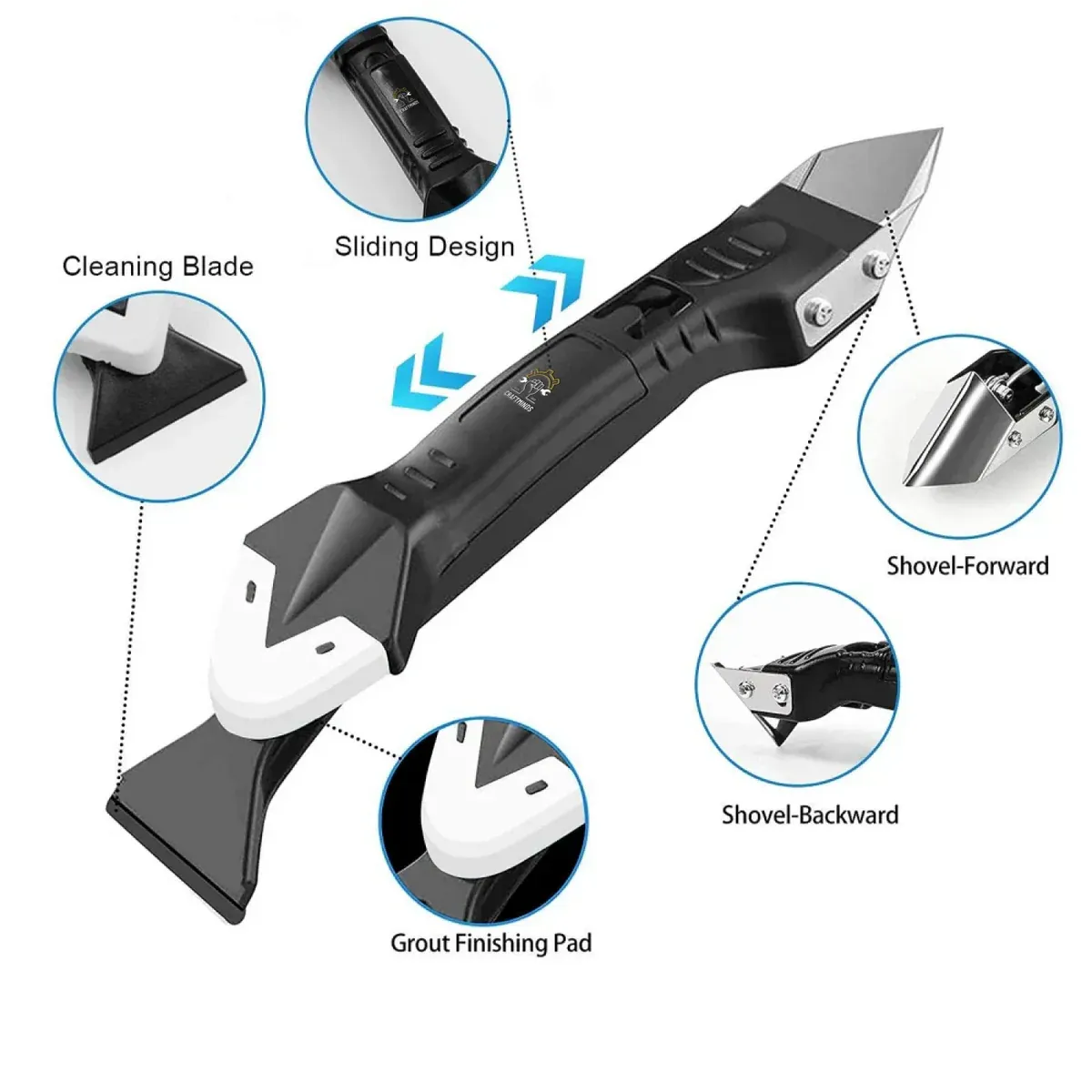 SealEase™ - 3-in-1 Silicone Caulking Tool