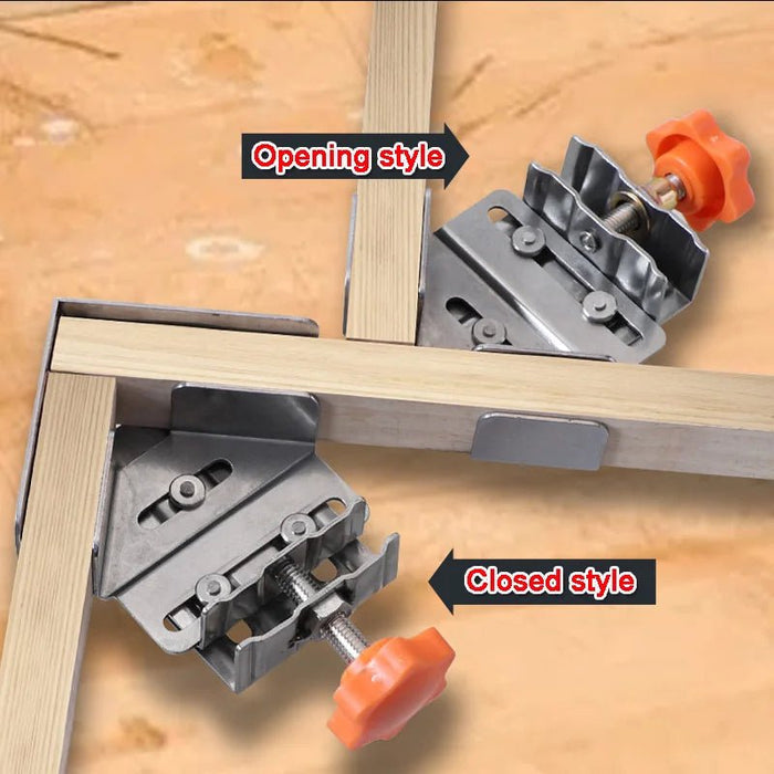 CornerClamps™ - 4-Piece Stainless Steel Angle Clamps Set
