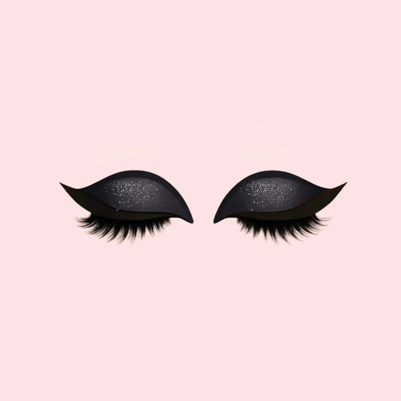 3-in-1 Eyeshadow, Eyeliner, and Eyelash Sticker Set for Instant Glam