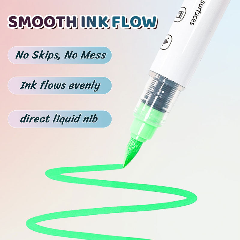 GlideMark™ Duo - Vibrant Dual-Tip Marker Set