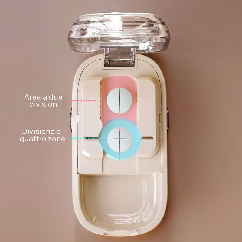 Compact Secure Pill Splitter for Easy Medication Management