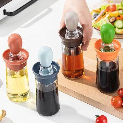 OlivaFlow™ - Olive Oil Dispenser & Brush Combo
