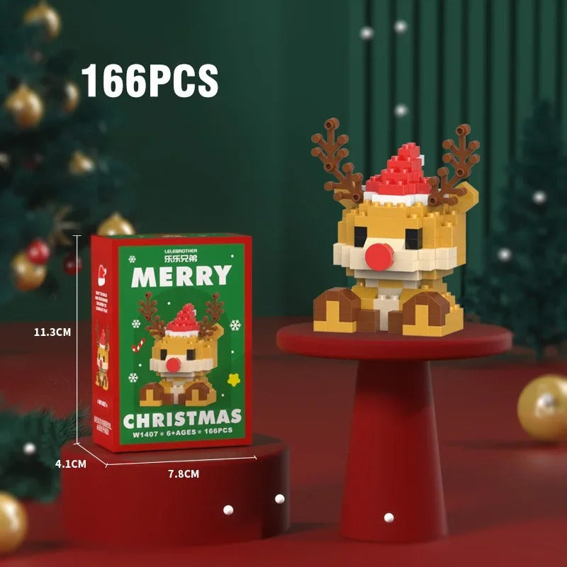 Festive Building Block Figures for Holiday Family Fun