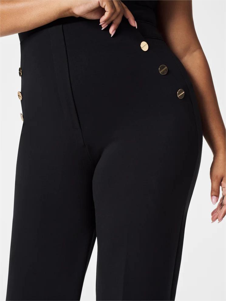 High-Waist Wide-Leg Pants with Hidden Belly Comfort