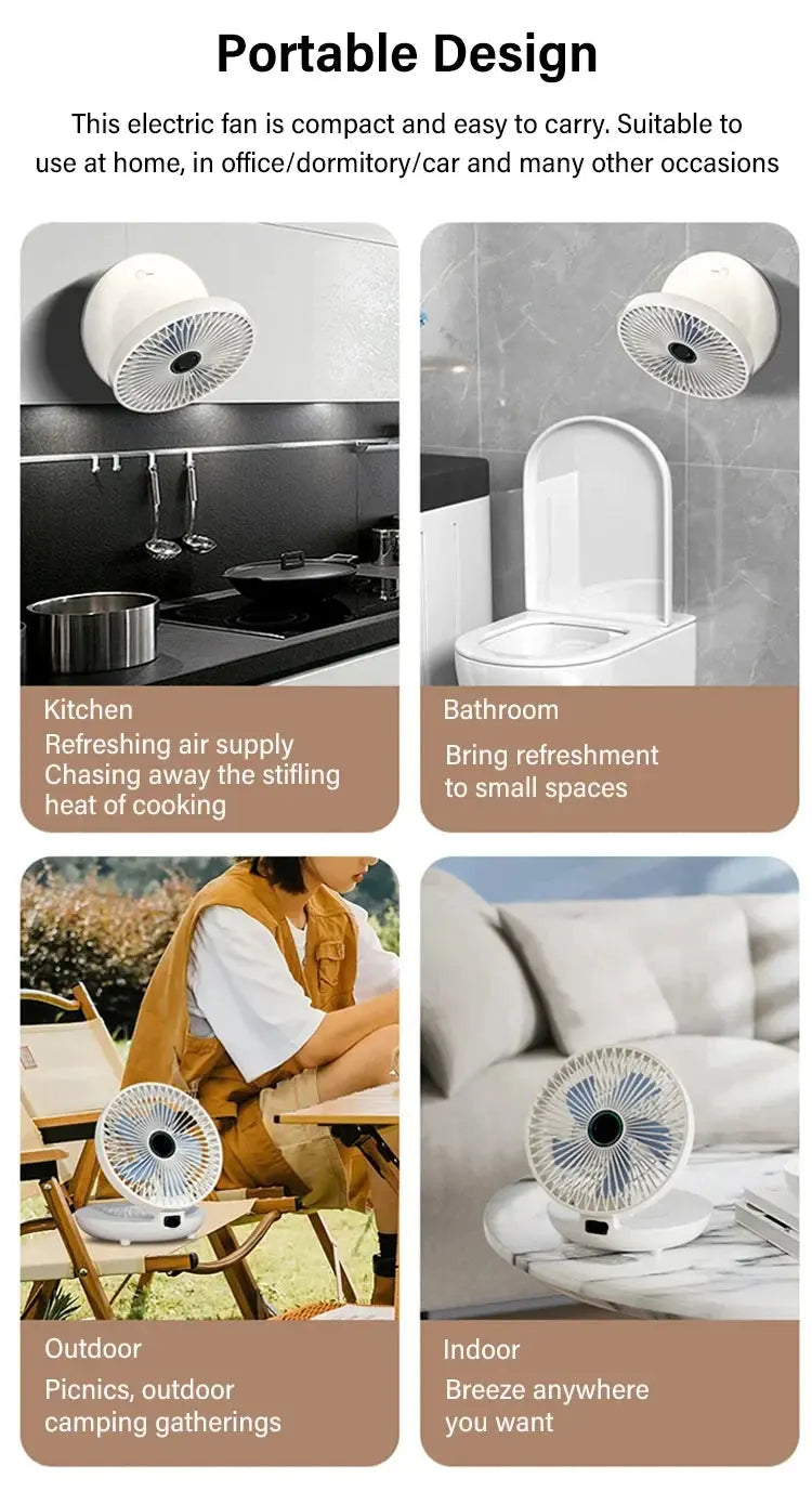 BreezeFlex - Instant Cool Air Anywhere with Quiet, Portable Comfort