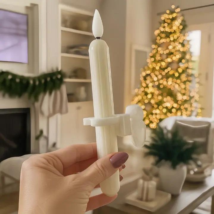 GlowHaven™ - Set of 6 LED Window Candles with Flickering Flame
