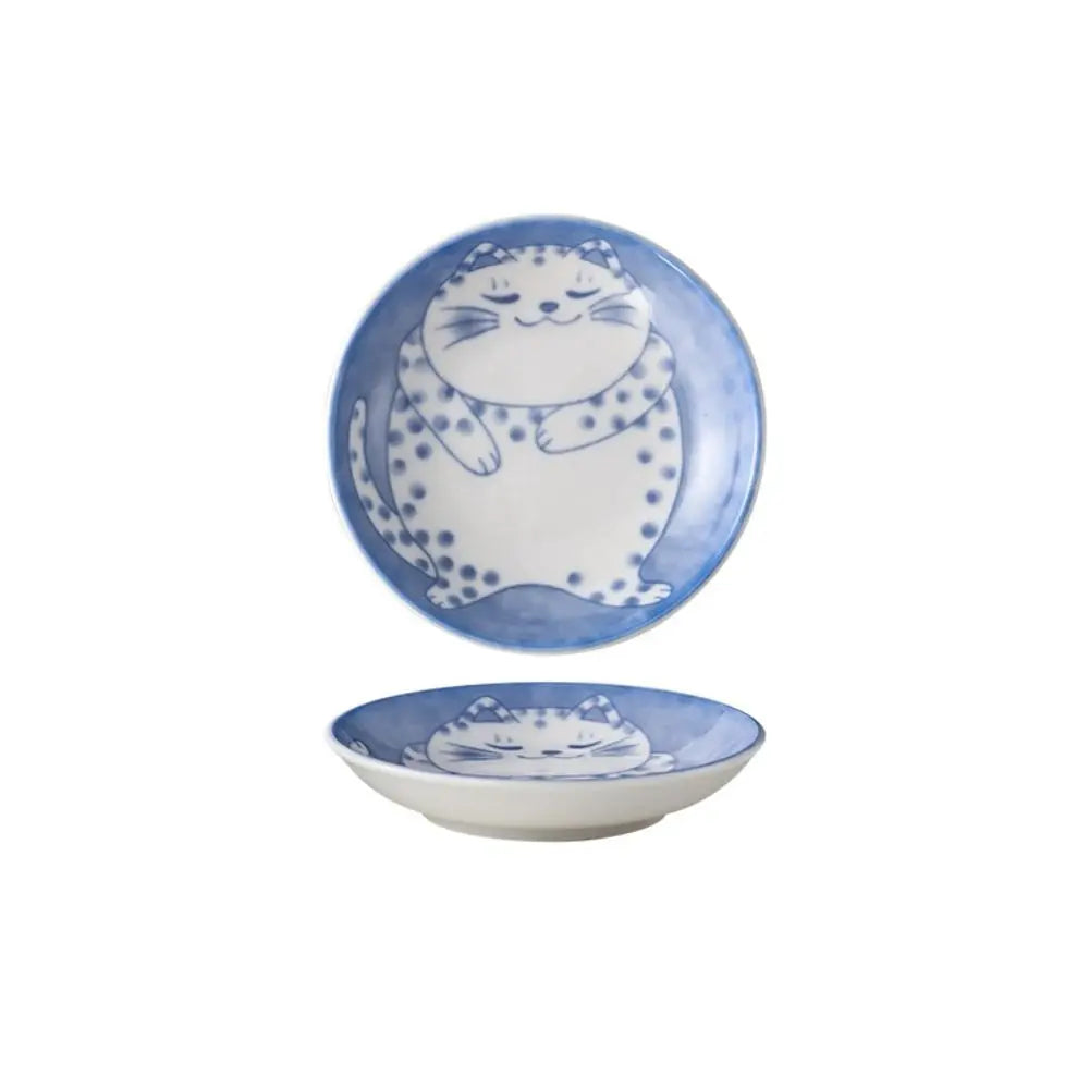 Ceramic Cat Shaped Sauce Dish Bowl