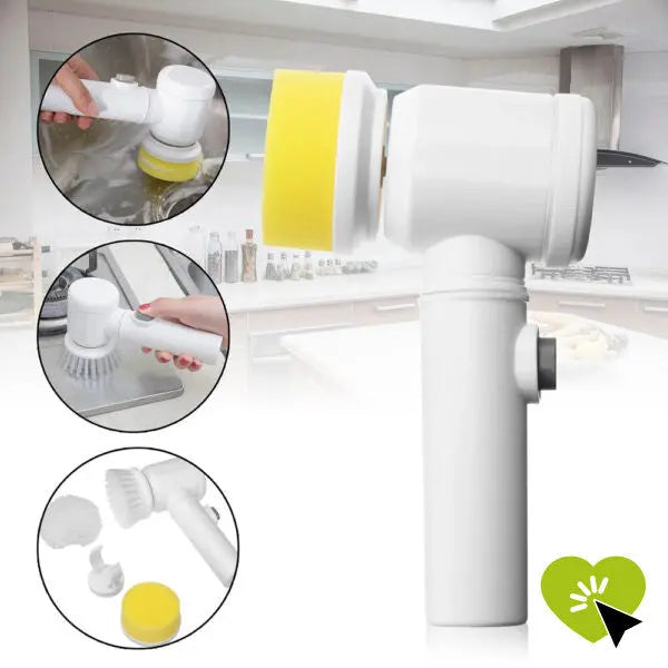 5-in-1 Electric Multi-Surface Cleaning Brush