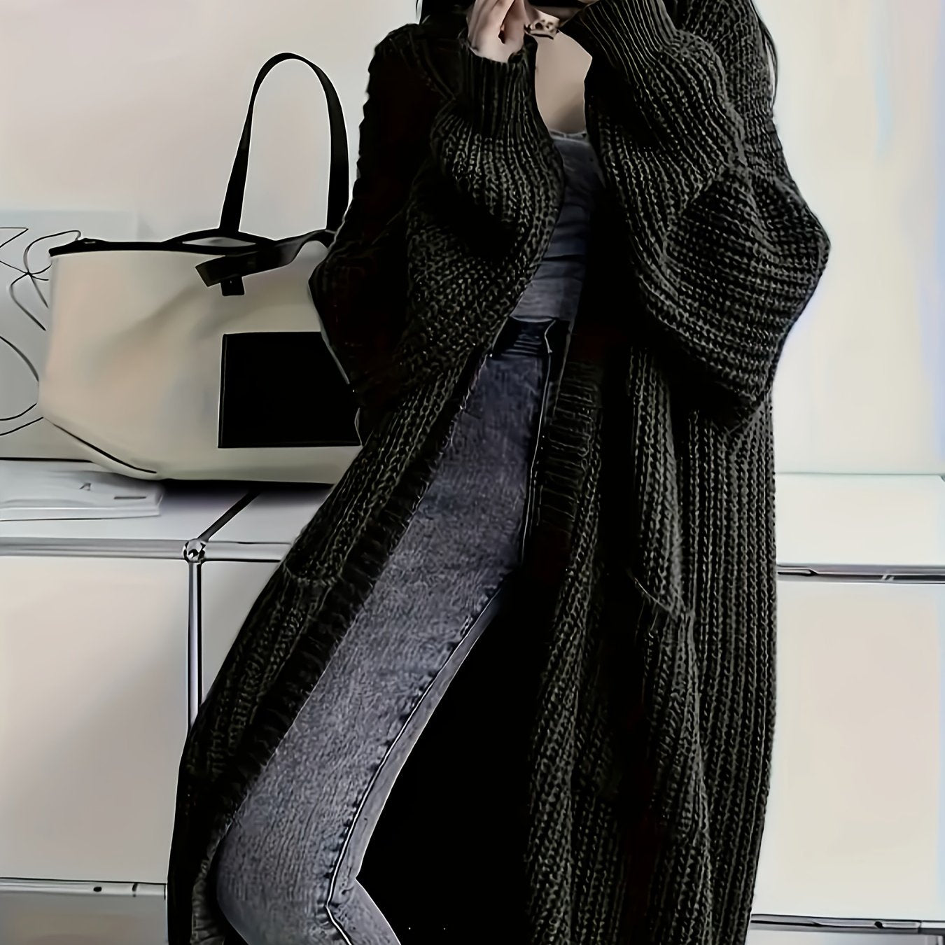 Cozy Belted Knit Cardigan for Women