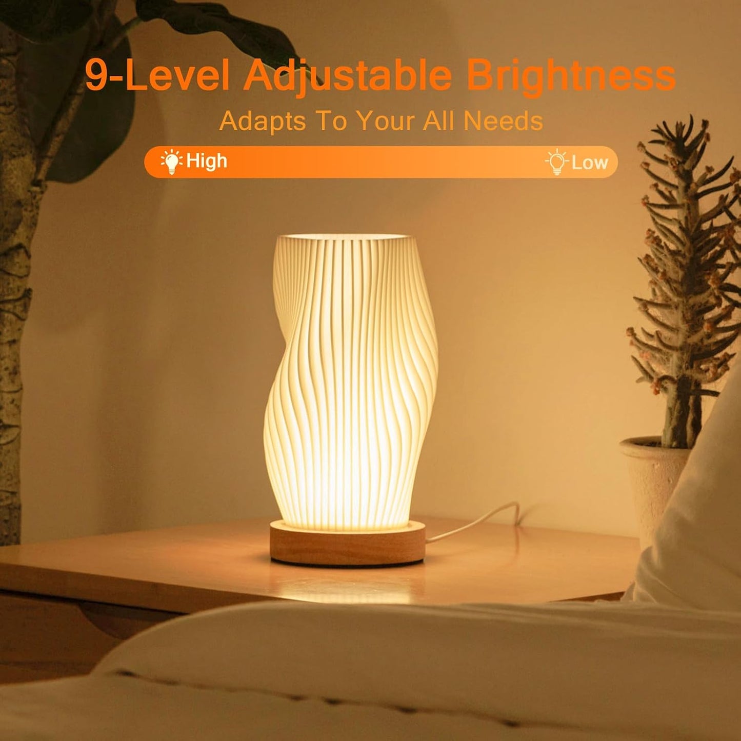 LumiGlow™ - Vintage Striped Night Light Lamp